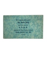 1922 Compton Union High School Los Angeles Senior Party Invitation Class... - $18.80