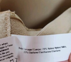 Maidenform Sweet Nothings 36C Strapless Push-up Multi-way Bra Golden Beige image 7