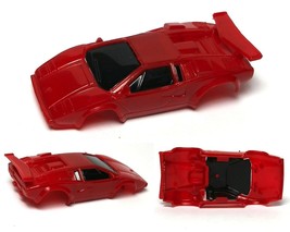 1997 Tyco Narrow 440 Dark Red Lamborghini Slot Car Body Street Version No Detai Ls - $13.99