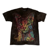 Medium Cat The Mountain abstract T-Shirt mens Tee Dean Russo - $19.80