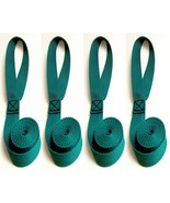 Sail Ties 55&quot;, Box Stitched 1&quot; Polypropylene Webbing - Teal - 4 Pc. Set - $344.18 MXN