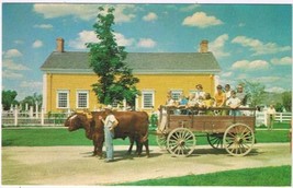 Postcard Upper Canada Village Team Of Oxen French Robertson House - £2.37 GBP
