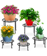 5 Pack Metal Plant Stands,Heavy Duty Potted Holder for Flower Pot,Indoor... - £28.71 GBP