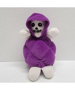 Vintage Commonwealth Halloween Skeleton Reaper Purple Plush Plump Chubby... - $45.04