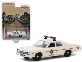 1975 Dodge Monaco Cream &quot;Hazzard County Sheriff&quot; &quot;Hobby Exclusive&quot; 1/64 Diecast  - £13.80 GBP