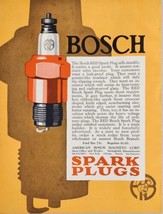 1926 Print Ad Bosch Spark Plugs &amp; Electric Windshield Wipers Springfield,MA - £18.24 GBP