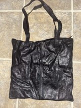 Black-Kenneth Cole Tote Bag Genuine Leather - $19.80