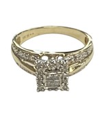 Women&#39;s Cluster ring 10kt Yellow Gold 471562 - $6,583.57 MXN
