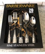 Farberware Fine Stainless Steel Flatwear 20 Piece Set Forks, Knives, Spoons - $36.26