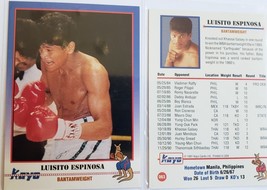 Luisito Espinosa Bantamweight 1991 Kayo Sports Trading Card - $1.95