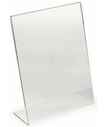 Dazzling Displays  8  Acrylic 8-1/2&quot; x 11&quot; Slanted Sign Holders - £31.80 GBP