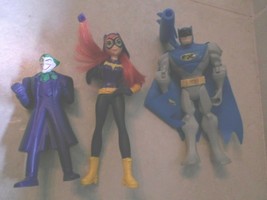 3 DC Comics McDonalds Joker squirter toy.Batgirl &amp; 6&quot; batman with missile,batCar - £6.08 GBP
