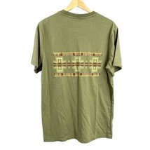 Pendleton T-Shirt Olive Green Graphic Back Print Logo Short Sleeve Men&#39;s Medium - $18.30