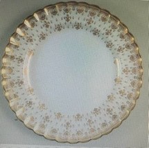 Luncheon Plate Fleur de Lys Gold (Bone, Gold Trim) by SPODE - $39.59