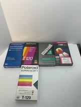 Four Unopened VHS Tapes T-120 Sealed Memorex Maxell Plus - £15.69 GBP