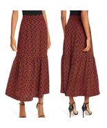 RODEBJER Ziga Maxi Skirt, Red/Black, Size Small (2/4), Designer, Red/Bla... - €85,59 EUR
