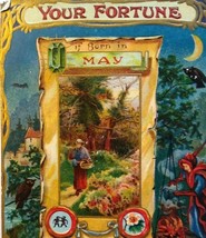 Fortune Postcard Jewel Emerald Flower Hawthorn May Halloween Meeker Series 37 - £22.44 GBP