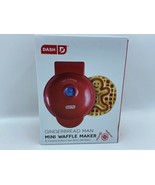 Dash Holiday Gingerbread Man Mini Waffle Maker Non-Stick 4&quot; Cooking Surf... - £19.65 GBP