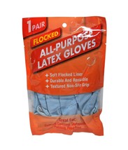 All-Purpose Flocked Latex Gloves Large - $3.95