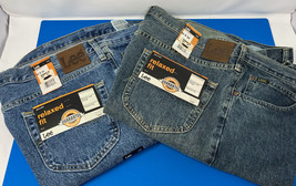 NEW 2 Pairs of Lee Jeans Mens 40 x 34, Relaxed Fit, Tapered Leg, Denim Blue - £50.21 GBP