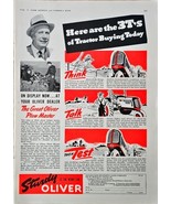 OLIVER TRACKERS-Farming-Agriculture-1941 Vintage Print Ad-Sturdy Oliver-... - $12.27