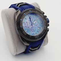 INVICTA Imperious Chrono Mother of Pearl Dial Blue Rubber Men&#39;s Watch IMP1030 - £143.14 GBP