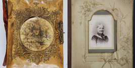 antique EALY PHOTOGRAPH ALBUM henderson huntingdon pa cabinet card 38 photos - £193.88 GBP