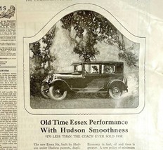 Antique 1924 Essex Coach XL Advertisement Automobilia Ephemera 14 x 11.25 - $21.49