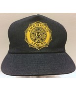 VTG American Legion Grayish Snapback Hat USA Made Veterans Post Soldier ... - £38.78 GBP