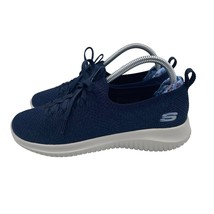 Skechers Ultra Flex Flourishing Lace Up Shoes Comfort Navy Blue Womens Size 7 - £30.96 GBP