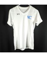 Fitted Under Armour Volleyball Shirt Womens Small White Tight Fit VC Club - $33.98 CAD