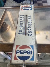 Pepsi Cola Thermometer / Sign 28”x7” - $185.49