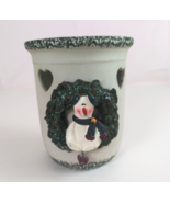 Vintage 1999 Crazy Mountain Snowman Tealight Candle Wax Melt Warmer - $318.50 MXN