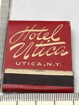 Rare Matchbook  Hotel Utica. Utica, N. Y.   350 Rooms   gmg  Unstruck - £22.20 GBP