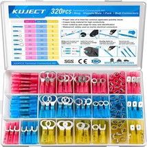 Kuject 320 PCS Heat Shrink Wire Connectors, Multipurpose Waterproof Elec... - £31.59 GBP