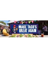 Let’s Go Taco Make Taco&#39;s Great Again Waterproof Funny Sticker Trump Decal - $5.40 CAD+
