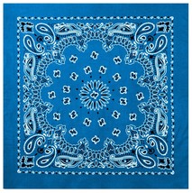 Rothco Jumbo Trainmen Paisley Bandana Cotton Royal Blue Headwrap FaceCov... - $9.53