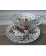 Royal Albert December Flower of the Month Christmas Rose Cup and Saucer ... - $50.18 CAD