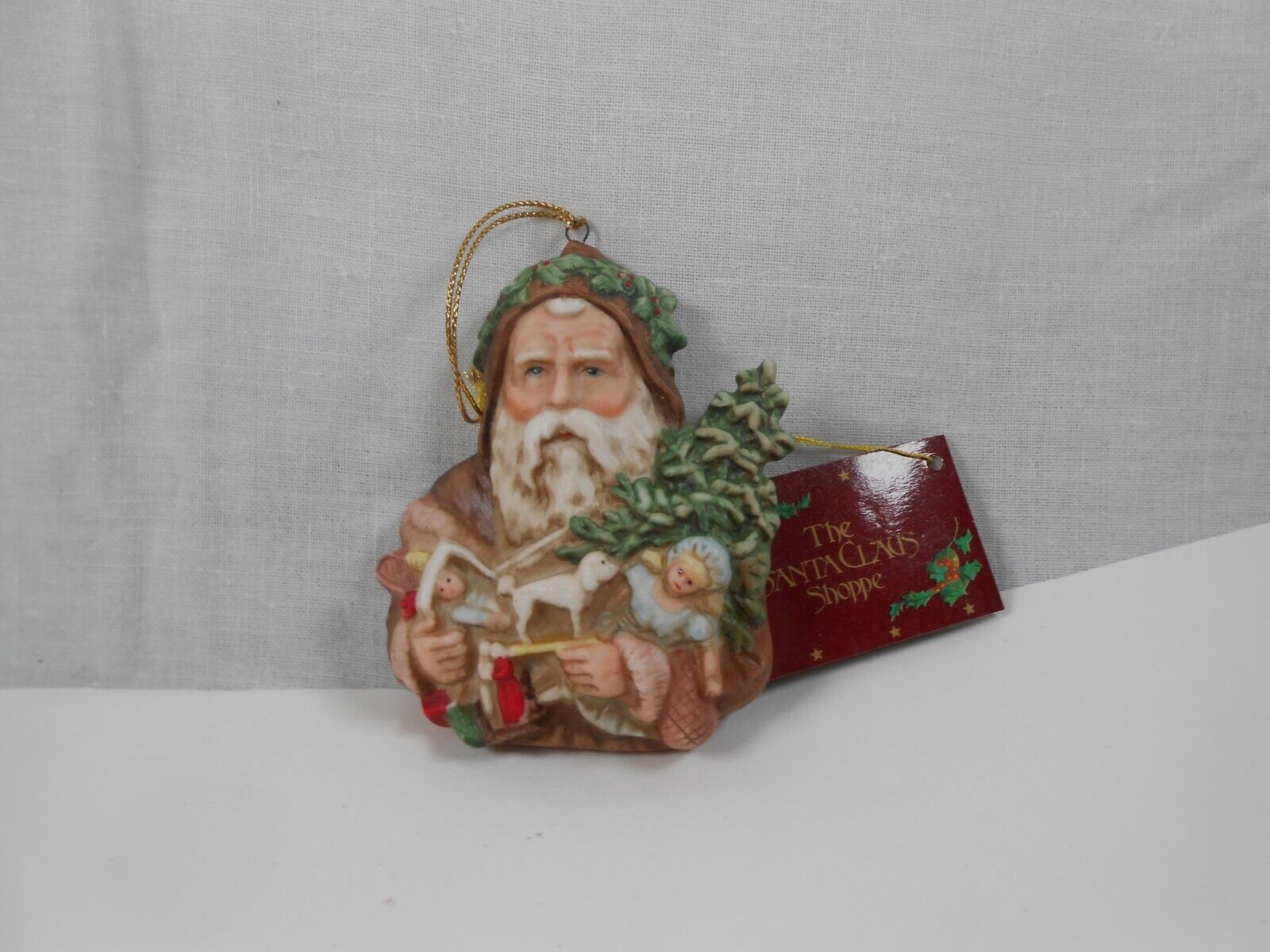 Vintage Enesco John Grossman The Gifted Line Santa Clause Ornament St Nick - $14.00