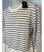 Matinique Lennon White w/ Black Stripes Long Sleeve Sweater, Men&#39;s Size ... - £33.61 GBP