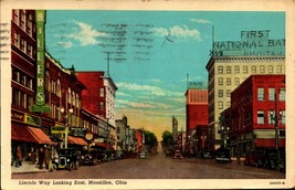 Massillon OH-Ohio, Lincoln Way looking East, Vintage Postcard BK63 - £4.69 GBP