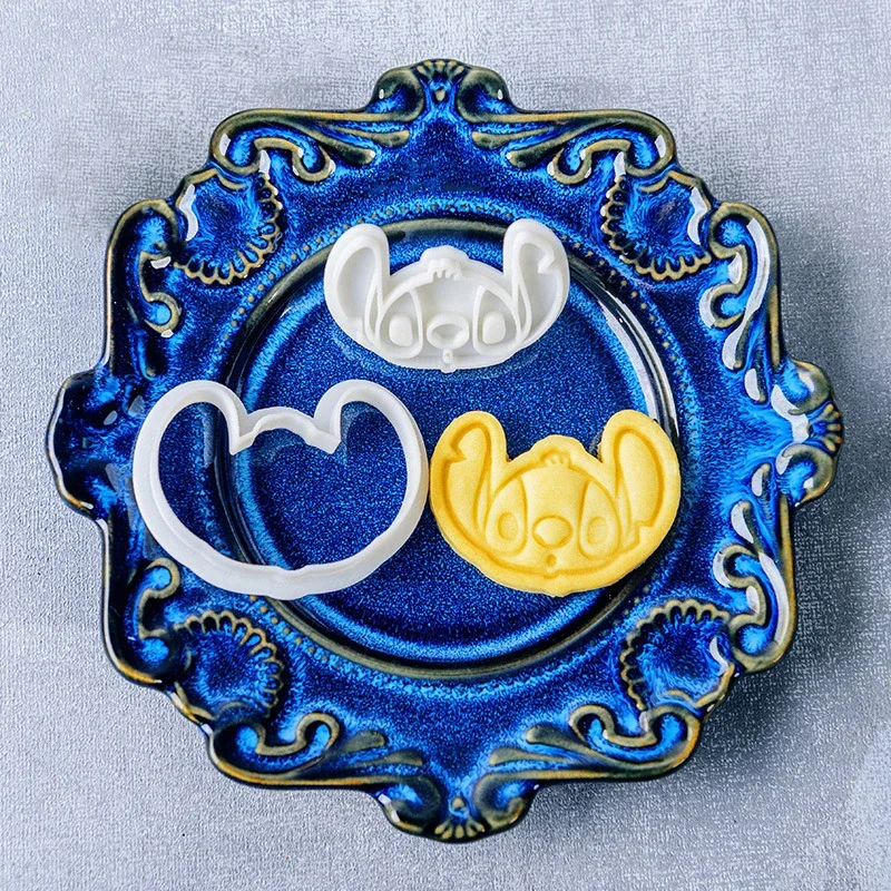 Stitch Cookie Cutter Kawaii Cartoon Figures Biscuit Mould 3D -Stitch-9 - $4.40