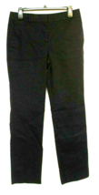ANN TAYLOR NAVY BLUE DRESS PANTS SIZE 4  FLAT FRONT STRAIGHT LEG CUT CLA... - $10.59