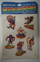 Vtg NOS 1970s Roach Inc Sticker Sheets Sports Baseball Football Basketball etc. - £7.73 GBP