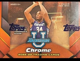 2022 2023 Topps Bowman University Chrome Basketball Series Unopened Factory Seal - $104.72