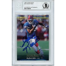 Andre Reed Buffalo Bills 95 Upper Deck Beckett BGS Autograph On-Card Aut... - $77.59