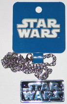 Star Wars Name Logo Metal 3-D Necklace Pendant 2011 NEW UNUSED - £14.63 GBP