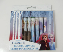 Disney Frozen II ONE box new pack of 10 jumbo crayons stocking stuffer - $4.15