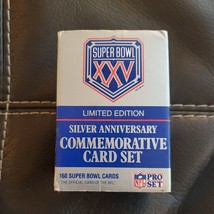 1990 Pro Set Super Bowl XXV Silver Anniversary Football Commemorative Card Set - £7.52 GBP