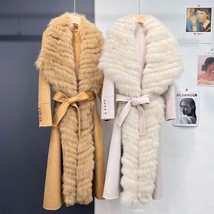 Luxurious Double-Sided Wool Fox Fur Coat - $330.25
